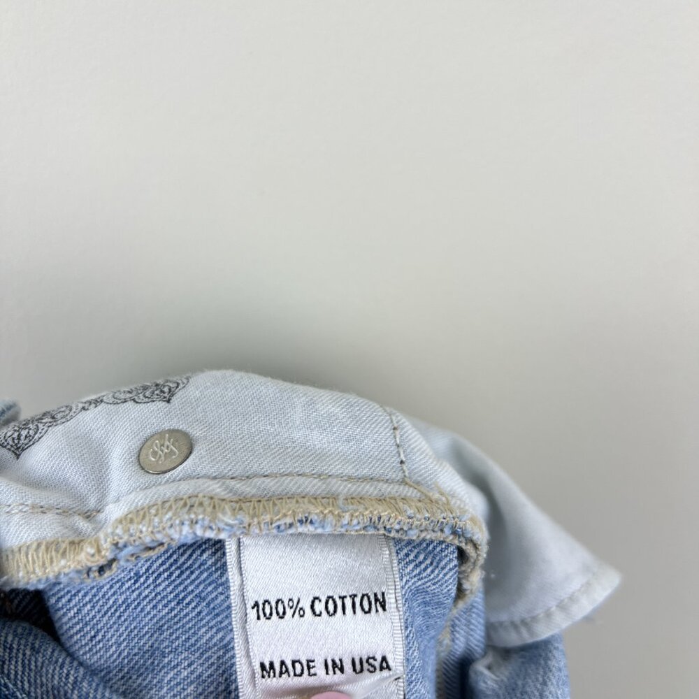 Lovers + Friends Denim Light Westerly Wash Jack High Rise Shorts - Picture 6 of 7